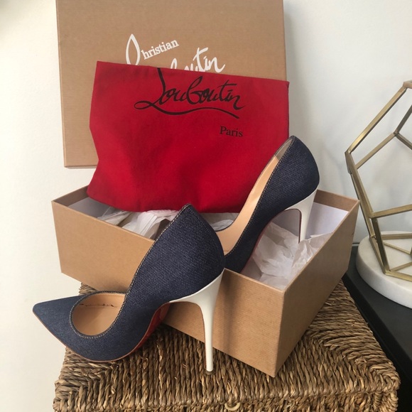 Christian Louboutin Shoes - Christian Louboutin Denim Heels